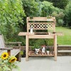 Yaheetech Outdoor Garden Potting Bench Wooden Work Station - 3 of 4
