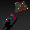Alpine Corporation LED Solar Boy Silhouette Flying Kite Novelty Sculpture Light Off-White: Metal Construction, 26 LEDs, Solar-Powered Outdoor Decor - 4 of 4