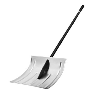 16" Aluminum Snow Shovel with Long Handle, Lightweight Detachable Design for Driveways & Walkways - 1 of 4