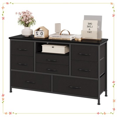 8-Drawer Storage Cabinet TV Cabinet for 55-Inch TV Entertainment Center