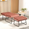 Recliner Chair, Lazy Chair With Footrest, 5 Backrest Settings, High Density Sponge Filling,velvet Lounge Chair Living Room - 2 of 4