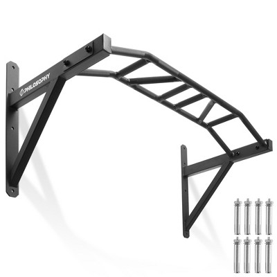 Philosophy Gym Multi-Grip Wall Mounted Chin-Up Bar - Multifunctional Pull-Up Station