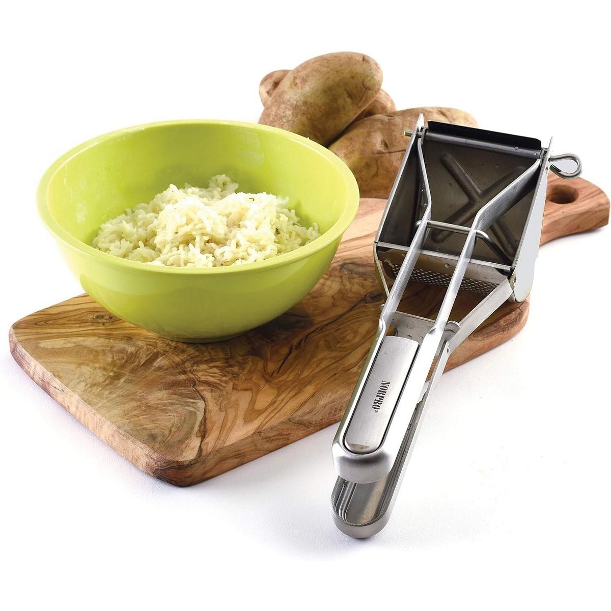 Norpro Stainless Steel Commercial Potato Ricer - 22oz Capacity - thumbnail 2