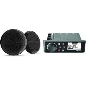 Fusion MS-RA70 Marine System & 1 Pair 6.5" 2-Way Marine Coax - Black - 1 of 4