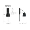 Capital Lighting Alden 1 - Light Wall Light in  Matte Black - 2 of 4
