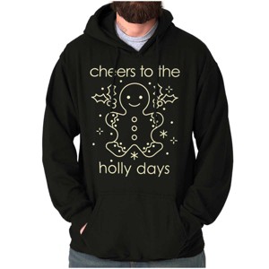 Christmas Cheers To The Holly Days Hoodie Sweatshirt Women Men Brisco Brands - 1 of 4