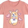 Girls' - Instant Message - Kawaii Fitted Short Sleeve Graphic T-Shirt - 2 of 4