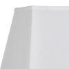 Springcrest Set of 2 Rectangular Lamp Shades White Large 14" Wide x 6" Deep at Top 18" Wide x 12" Deep at Bottom 12" High Spider Harp Finial - 2 of 4