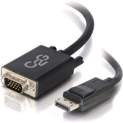 C2G 3ft DisplayPort to VGA Adapter Cable - Active Male to Male - Black - DisplayPort/VGA for Notebook, Monitor, Video Device - 3 ft