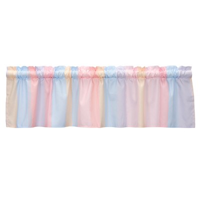 Bedtime Originals Rainbow Hearts Pink/Purple Stripes Nursery Window Valance