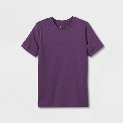 Matalan Boys Long Sleeve T-Shirt Top Purple Grey Stripes Cotton Age 2 to 4 Years