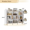 Aoxun Bookshelf Bookcase, Cube Storage Organizer, Wood Display Bookshelf, Storage Shelves - 3 of 4