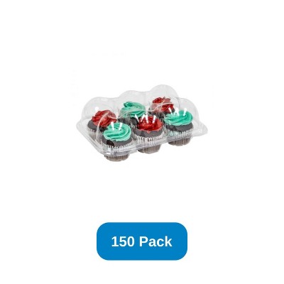 Green Paper Products 6-Count Cupcake Container Clear PET - Case of 150