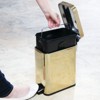 mDesign 1.3 Gallon Rectangle Metal Step Can with Liner/Handle, Soft Brass - 3 of 4