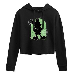 Women's - Disney - Celestial Mickey Mouse Cropped Graphic Hoodie - 1 of 2
