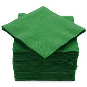 SparkSettings Beverage Napkins, 5” x 5” 2 Ply Paper Napkins, Pack of 100 - 1 of 4