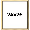 PosterPalooza | Simple Gold Picture Frame - UV Acrylic, Foam Board Backing, Hanging Hardware - 2 of 4