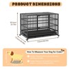Dog Crates Folding Metal Wire Crates Dog Kennels Outdoor and Indoor Pet Dog Kennel, Max Load 300Lbs with Double-Door, Divider Panel, Removable Tray - 2 of 4
