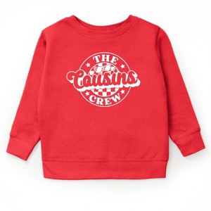 The Juniper Shop The Cousins Crew Checkered Youth Sweatshirt - 1 of 4