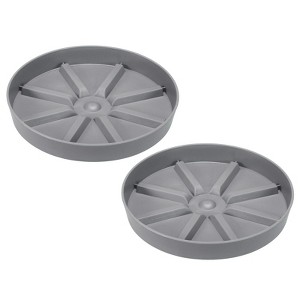 Unique Bargains Lightweight Sturdy Durable Nordic Minimalist Plant Saucers 2 Pcs - 1 of 4