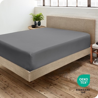 Queen Gray Ultra-Soft Microfiber Deep Pocket Fitted Sheet