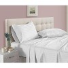 Noble House Easy Care 1800 Embossed 4pc Wrinkle Resistant Super SoftSheet Set With 18" Deep Pockets - Twin Size - 2 of 3