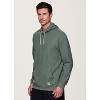 Avalanche Outdoor Lightweight Fleece Hoodie, Athleisure Fleece Blend Sweatshirt with Pocket - 3 of 4