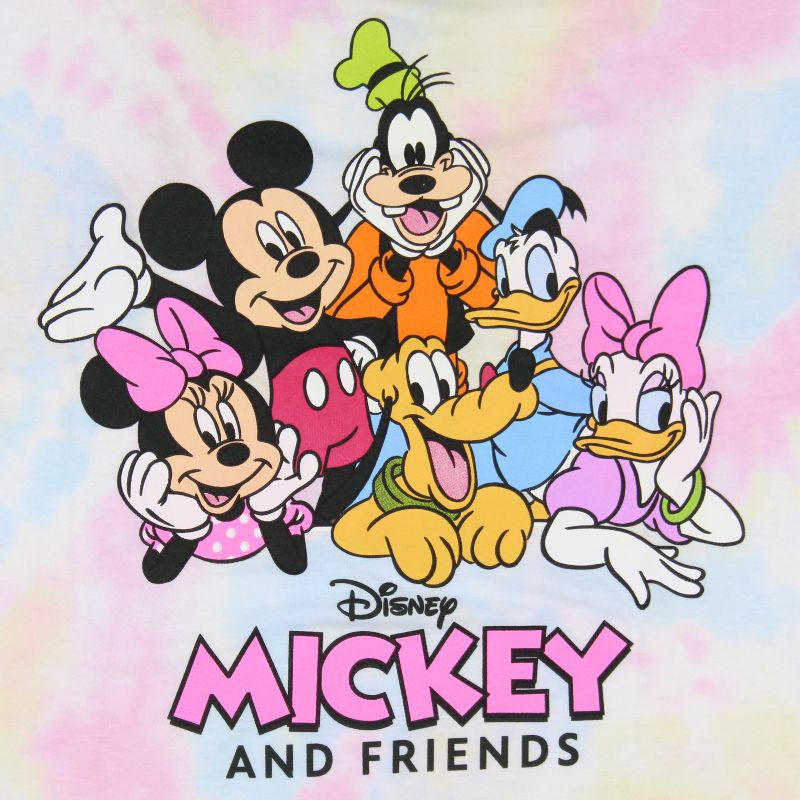 Disney Kids' Mickey Mouse Mouse and Friends Portrait Graphic Tie-Dye T-Shirt, 2 of 5