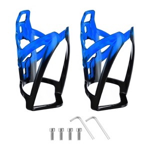 Unique Bargains PC Universal Cycling Bike Water Bottle Holders 2 Pcs with Screw and Wrench 5.2" - 1 of 4