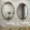 Apmir Oval High Quality Aluminum Alloy Framed French Cleat Mounted Baroque Wall Decor Bathroom Vanity Mirror with 3-Year Warranty - 3 of 4