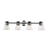 Artcraft Lighting Kanata 4 - Light Vanity in  Black/Brushed Nickel - 3 of 4