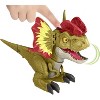 Mattel Jurassic World Dominion Uncaged Dinosaur Rowdy Roars Dilophosaurus Action Figure - 4 of 4