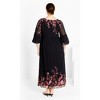 Women's Plus Size Romance Border Dress - black | CITY CHIC - 2 of 4