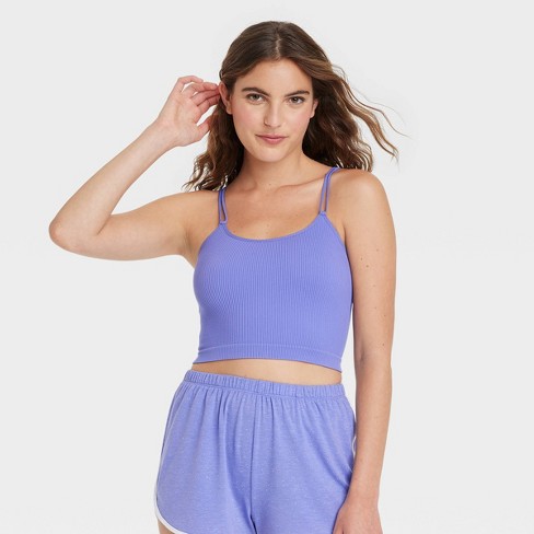 Women's Seamless Brami - Colsie™ Purple M : Target