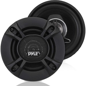 Pyle 4" Two-Way Speaker System - 120W RMS/240W Max, Butyl Rubber Surround, PL412BK - 1 of 4