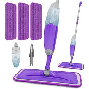 Spray Mop for Pet Hair & Dust - Wet Mop with 3 Washable Pads, Effectively Captures Pet Hair on Hardwood, Tile & Vinyl Floors - 1 of 4