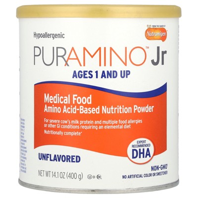 Enfamil PurAmino™ Jr, Medical Food, Amino Acid-Based Nutrition Powder, Ages 1+, Unflavored, 14.1 oz (400 g)