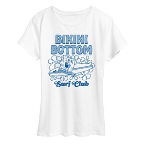Women's - Spongebob Squarepants - Bikini Bottom Surf Short Sleeve Graphic T-Shirt - 1 of 4