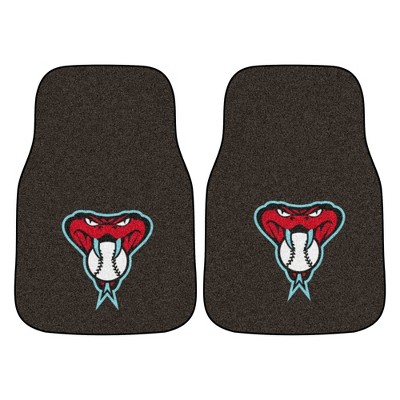 MLB Arizona Diamondbacks Snake Carpet Car Mat Set - 2pc