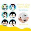 Wrapables 1.5 Inch Winter Holiday Sticker Roll, Stickers for Sealing Cards, Envelopes, Gift Boxes, Festive Party Favors (500pcs), Penguins - 2 of 4