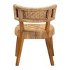 bali & pari Sabit Seagrass and Mahogany Wood Dining Chair Natural/Natural Brown - 3 of 4
