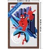 Trends International Marvel Spider-Man: Geometic Hero - Web-Slinger Framed Wall Poster Prints - 3 of 4