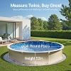 VEVOR 24-ft Round Above Ground Pool Liner, Standard Gauge, 52inch Wall Height, Designed for Steel Sided Above-Ground Swimming Pools, Blue - 4 of 4