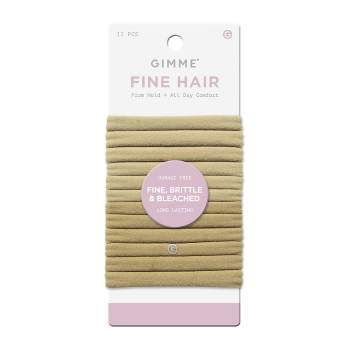 Gimme Beauty Fine Hair Tie Bands - Blonde - 12ct