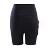 Women's Maternity Yoga Shorts Summer Workout Running Active Short Over The Belly Bump Pants with Pockets - 3 of 4