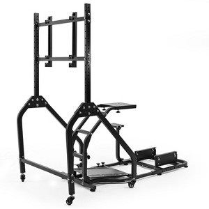 Dardoo Racing Sim Cockpit & Movable Monitor Stand for Logitech G29/G923 & Thrustmaster T150/T248/T80,Without Wheel Shifter Pedal and TV - 1 of 4