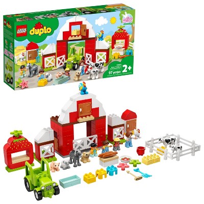 LEGO DUPLO Town Barn, Tractor & Farm Animal Care Building Toy 10952