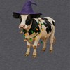 Rerun Island Men Halloween Cow Witch Lights Short Sleeve Graphic Cotton T-Shirt - 2 of 4