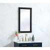 Elegant Lighting Aqua vanity mirror 18x32 inch in black - 3 of 4