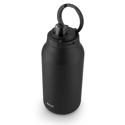 Ello 64oz Hydra Stainless Steel 1/2 Gallon Jug - Black: Portable Water Jug, Dishwasher-Safe, Cold Beverages